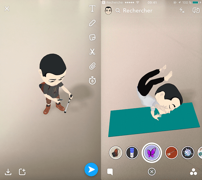 Bitmoji 3D Snapchat